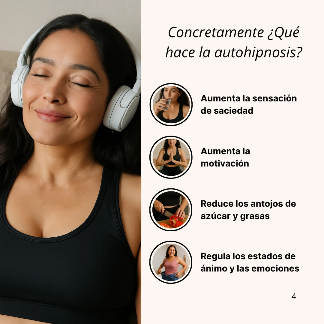 Banda gástrica virtual : Auto-hipnosis para pérdida de peso sostenible